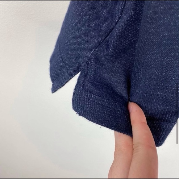 BANANA REPUBLIC Luxury Touch Blue Polo Shirt | L - Picture 5 of 9